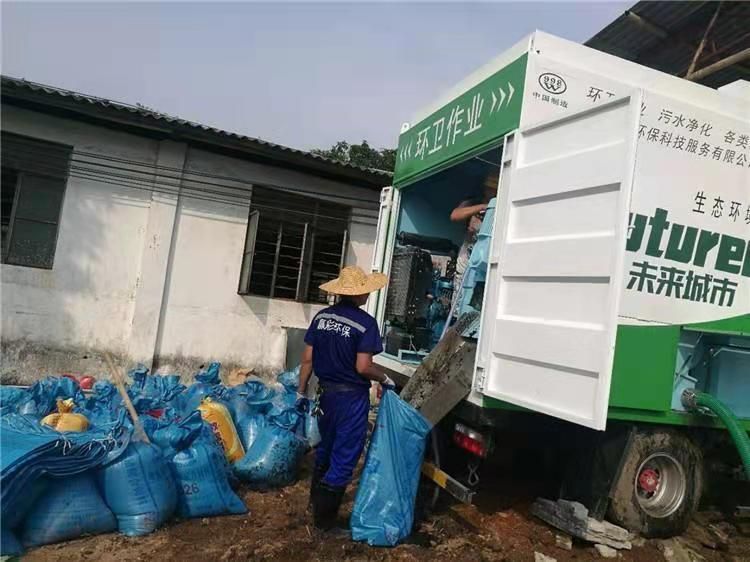江陵工业污泥压干处理